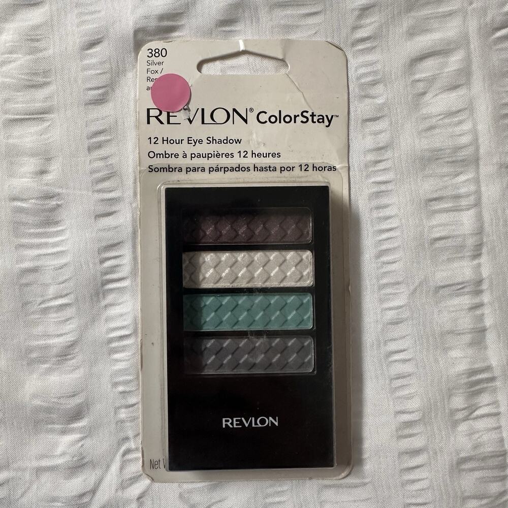 Revlon ColorStay 12 Hour Eye Shadow 380 Silver Fox Makeup Sealed